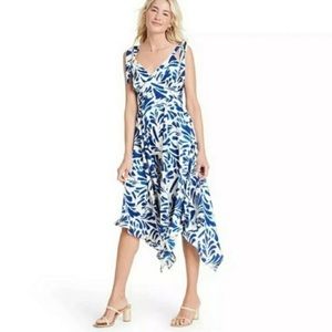 Alexis Target Blue White Floral Dress Womens